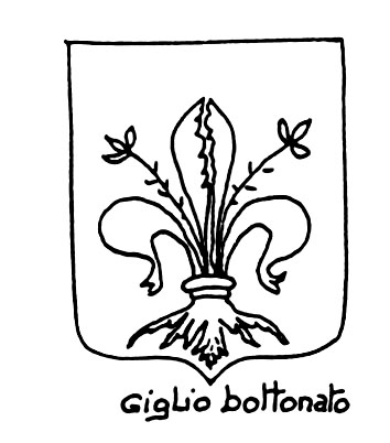 Bild des heraldischen Begriffs: Giglio bottonato